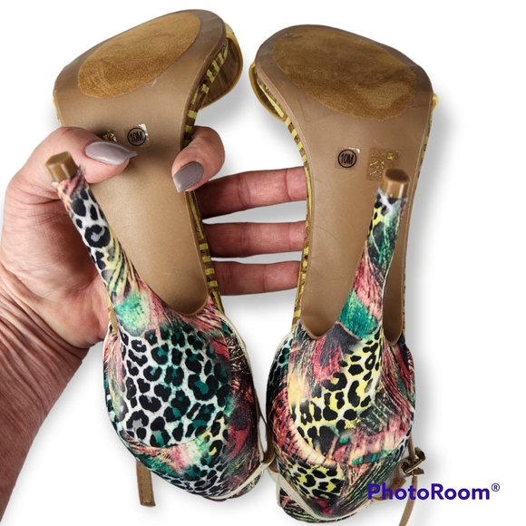 Chinese Laundry Leopard print Stillettos size 10 - Picture 11 of 16